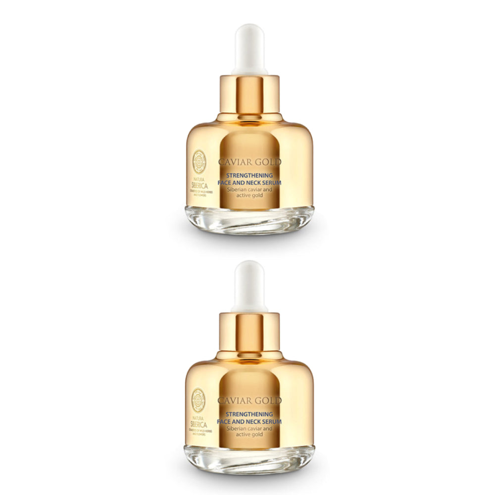 Caviar Gold face and neck serum , Ορός ενίσχυσης για πρόσωπο και λαιμό , κατάλληλο για όλους τους τύπους δέρματος , Κατάλληλο για ηλικίες 30-40 , 30 ml.