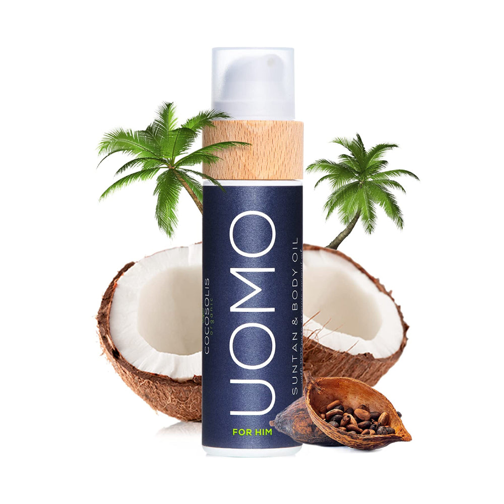 COCOSOLIS ORGANIC – UOMO Sun Tan Body Oil For Men, 110ml
