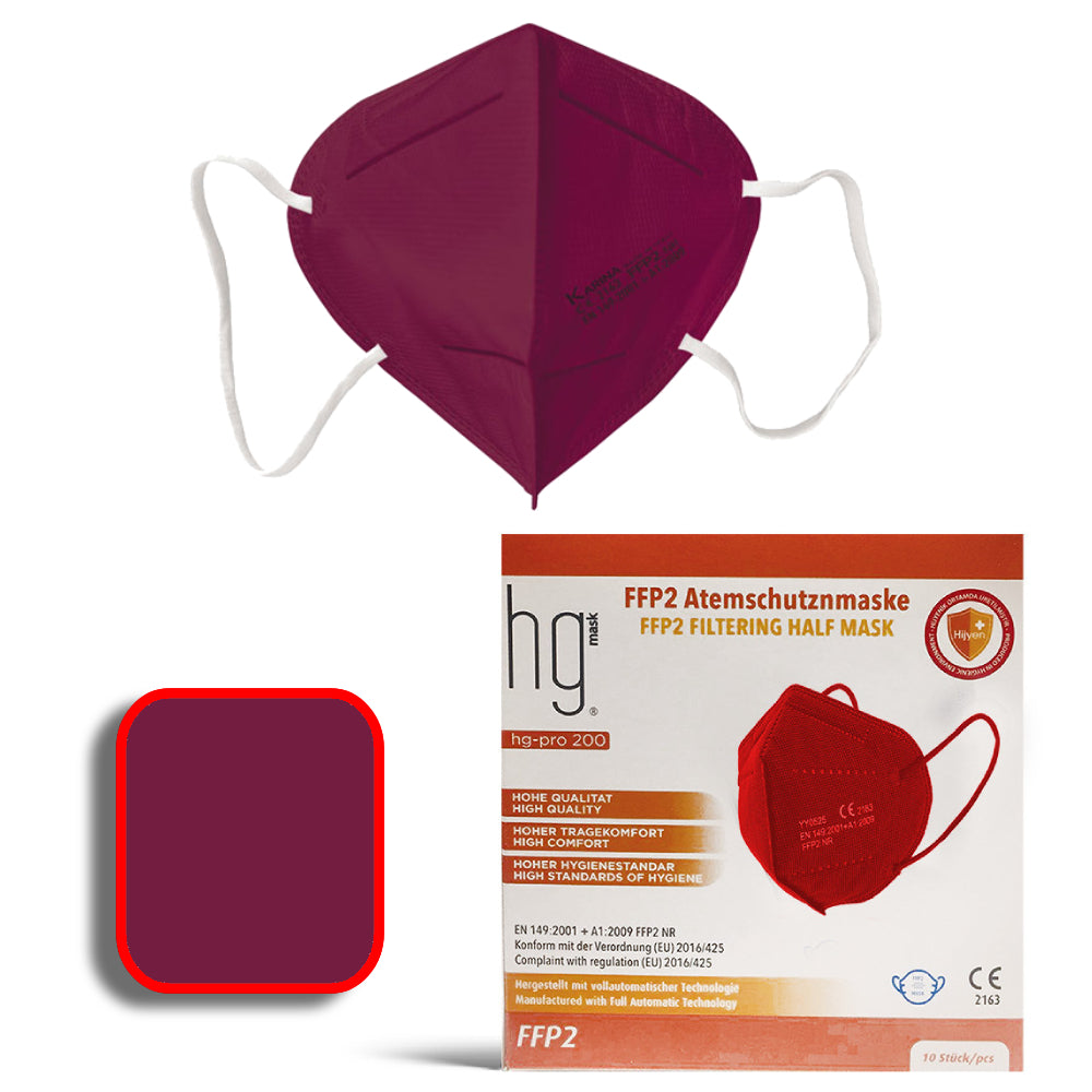 Poli HG Pro 200 Μάσκα Προστασίας σε μαύρο χρώμα  FFP2 10τμχ